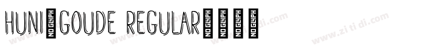 Huni_Goude Regular字体转换
